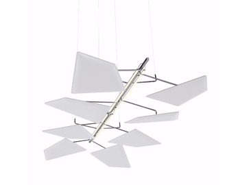 FLAP LUX - Fabric hanging acoustic panel with Integrated Lighting by Caimi Brevetti - view 2